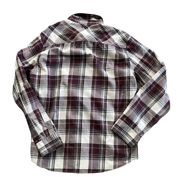 CONVERSE Plaid button down shirt size medium - Picture 2 of 5